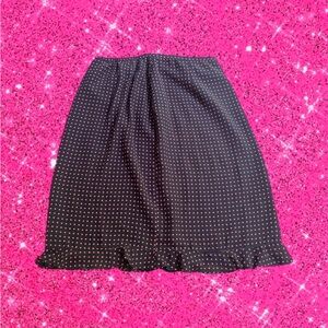 Dark coquette whimsygoth polka dot skirt ⋆｡‧˚ʚ🍓ɞ˚‧｡⋆